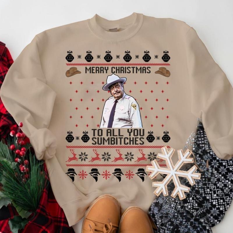 Smokey And The Bandit Funny Christmas T-Shirt / Sweatshirt / Hoodie