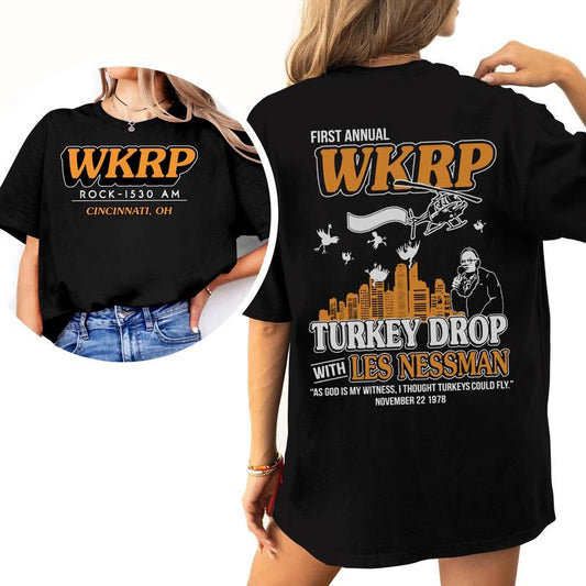Frist Annual WKRP Turkey Drop Thanksgiving T-Shirt / Sweatshirt / Hoodie