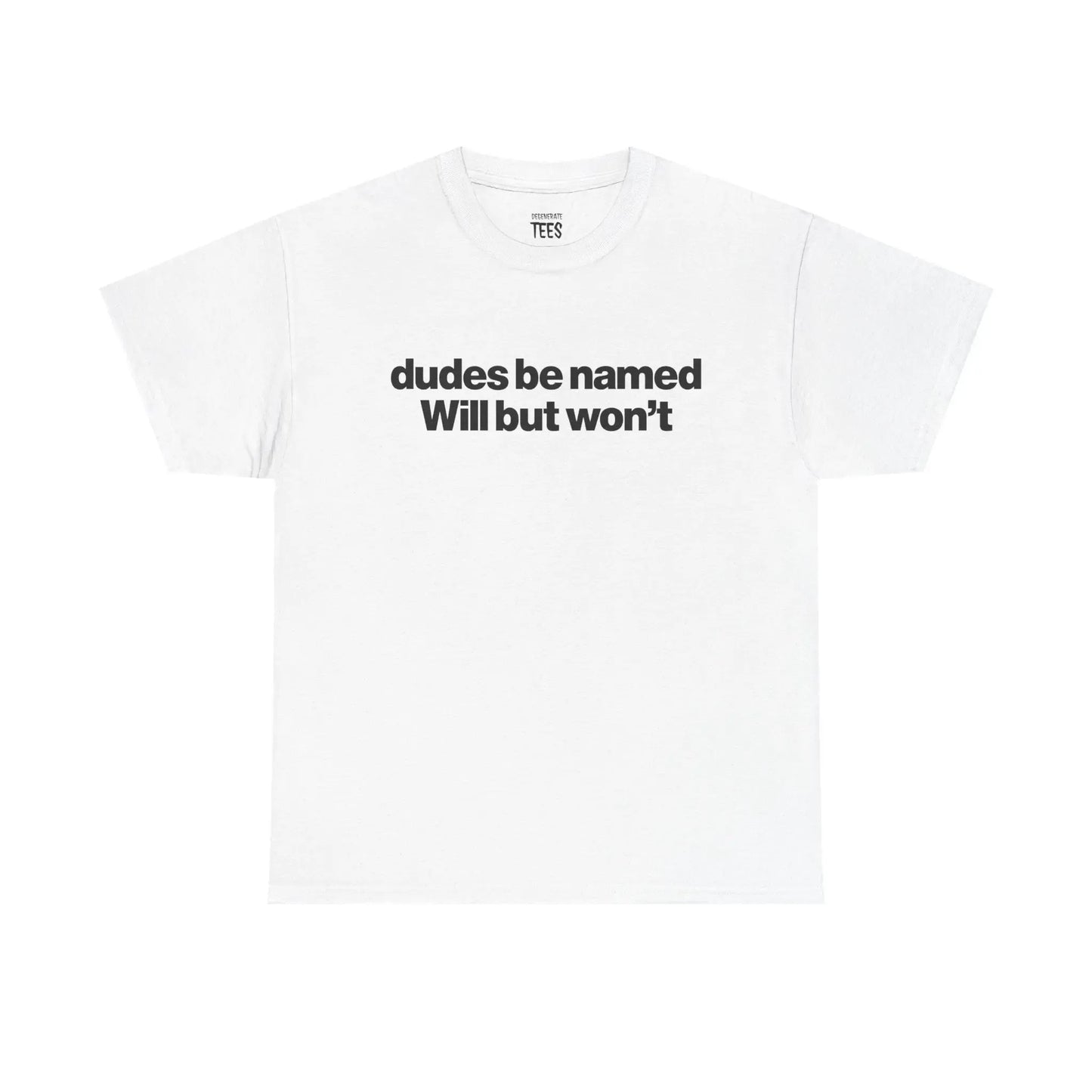 Dudes Be Named Will But Won’t T-Shirt / Sweatshirt / Hoodie