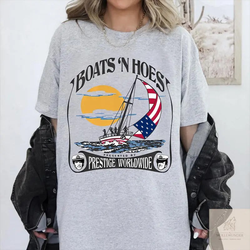 Boats N Hoes Step Brothers Movie Vintage T-Shirt / Sweatshirt / Hoodie