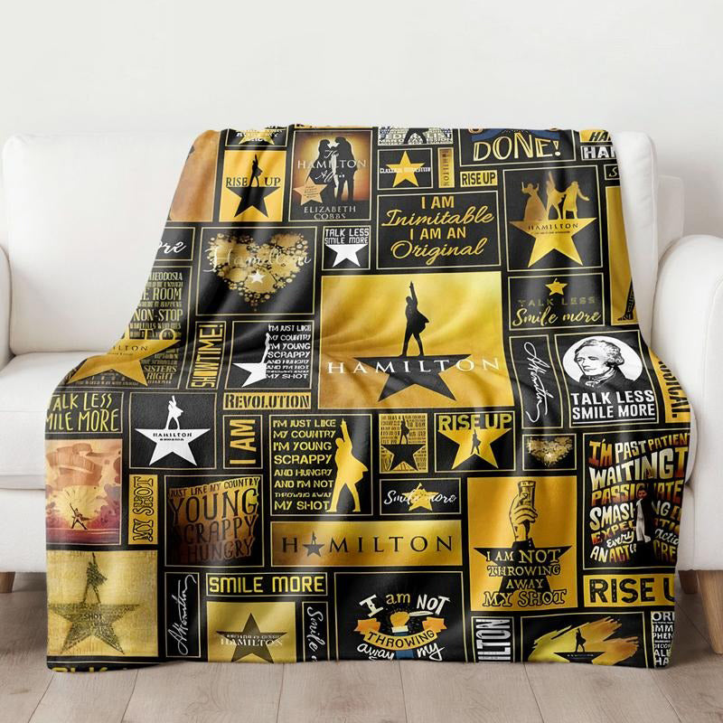 Hamilton Musical Fan Soft Blanket