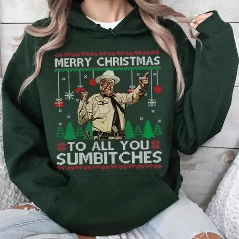 Merry Christmas Y’all Funny Retro Christmas T-Shirt / Sweatshirt / Hoodie